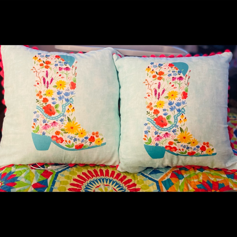 Set (2) Pioneer Woman Throw Pillows